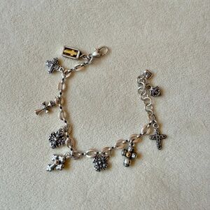 Brighton Silver and Gold Charm Bracelet